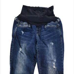 Gap 1969 Maternity Authentic True Skinny Jeans Dark Wash Size 27